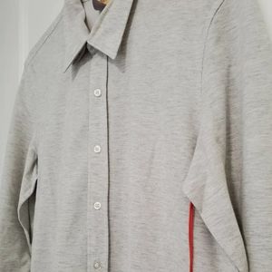 Buki Power Oxford Light Gray Shirt. Men's Size M.